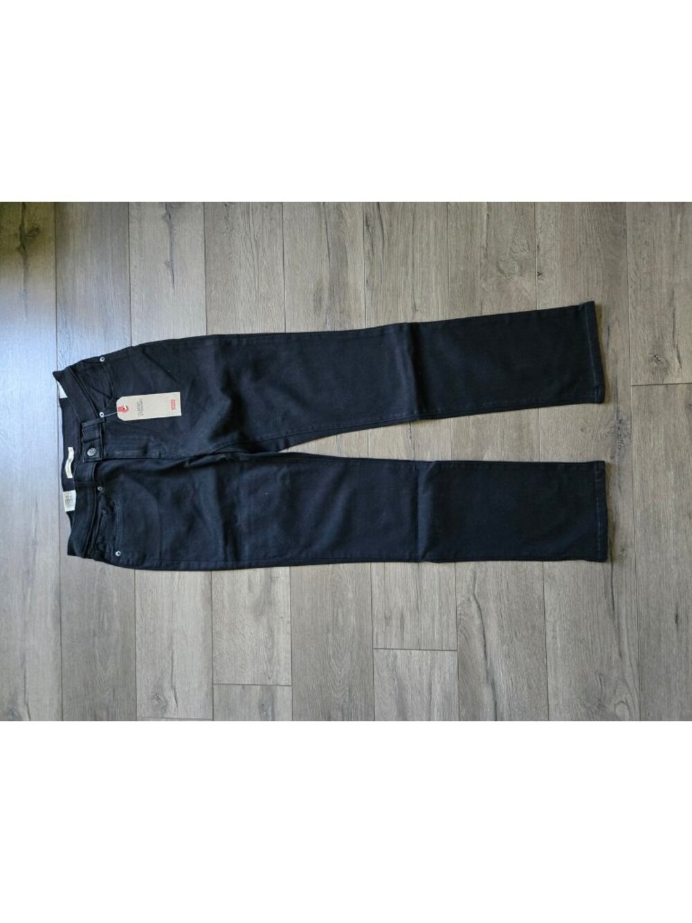 New Levi's Classic Straight Black Jeans W29 L32 Mid-Rise